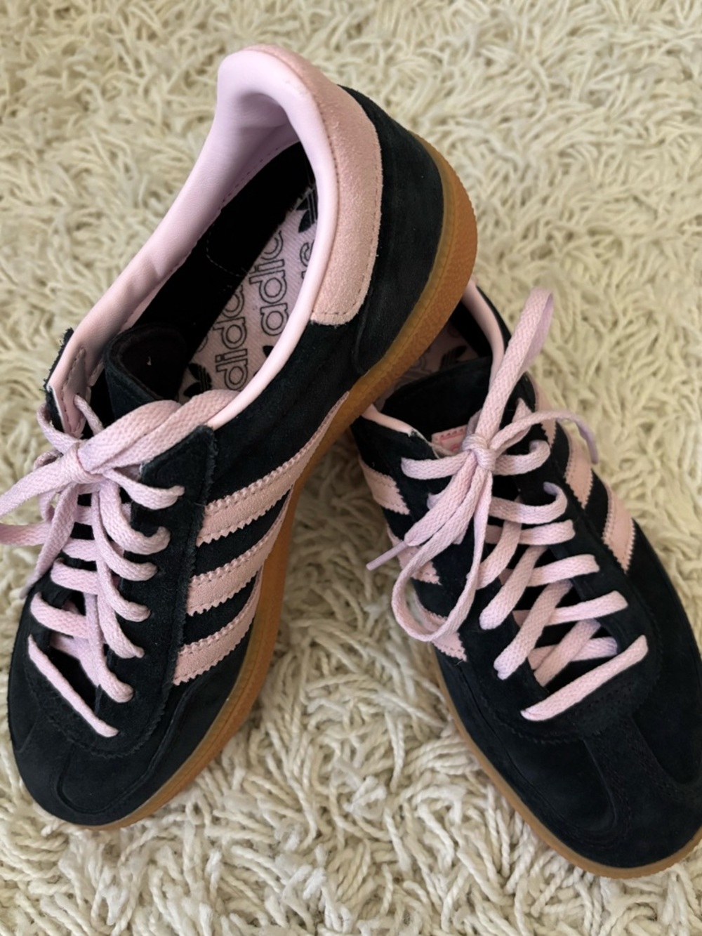 Adidas Originals Handball Spezial Sneakers Core Black Pink 6.5
